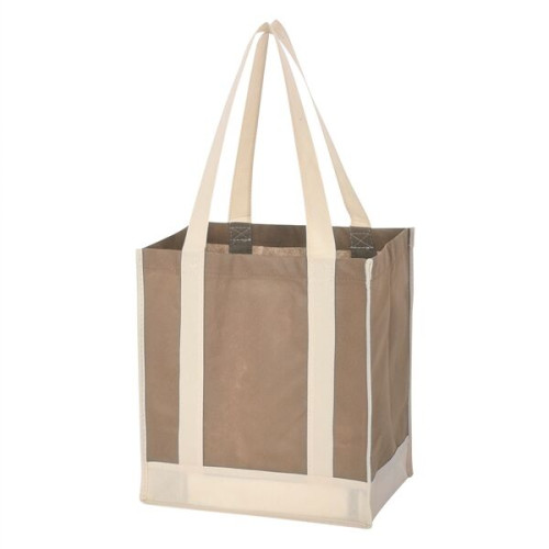 Non-Woven Two-Tone Shopper Tote Bag