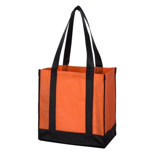 Non-Woven Two-Tone Shopper Tote Bag
