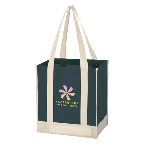 Non-Woven Two-Tone Shopper Tote Bag