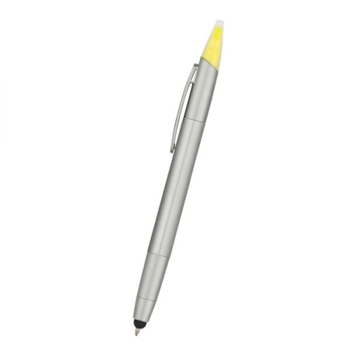 3-In-1 Pen With Highlighter and Stylus