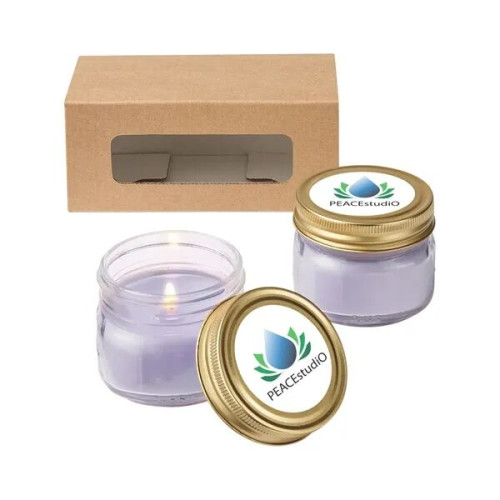 USA Made Glass Jar Candle Set