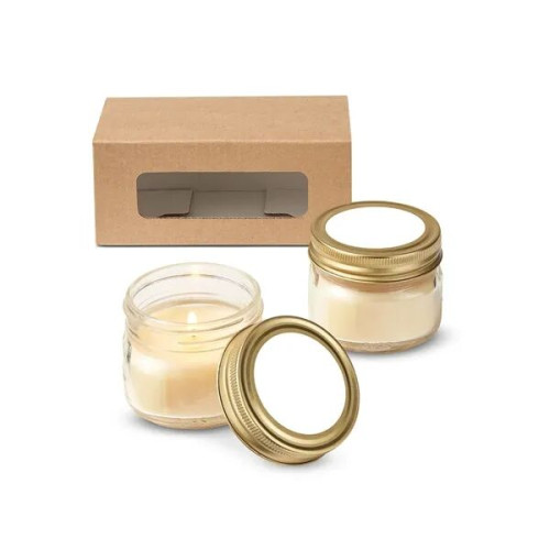 USA Made Glass Jar Candle Set