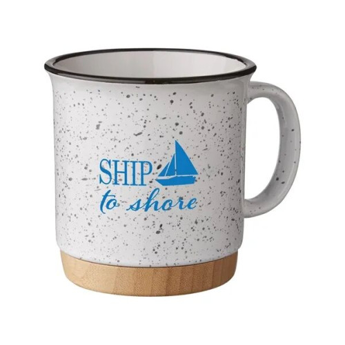 15 oz Campfire Mug With Bamboo Base