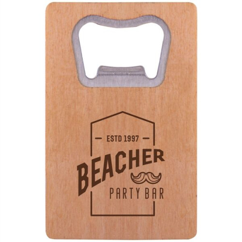 Wood Credit Card Bottle Opener