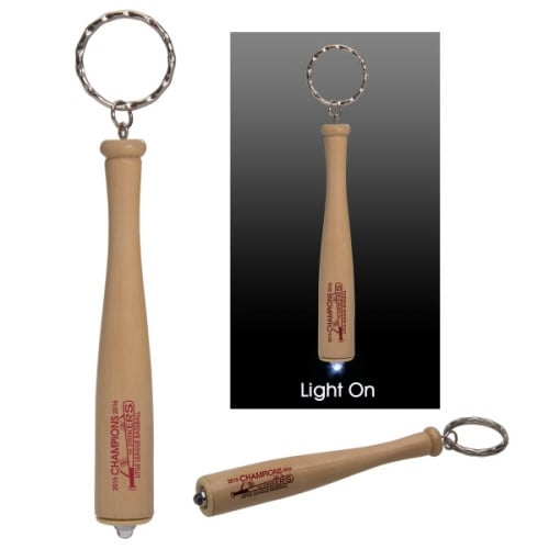 Light Up Baseball Bat Keytag