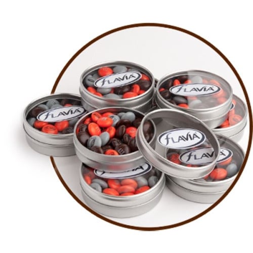 1.5 oz. Color Choice M&M'S® in Silver Tin Custom Printed Lid