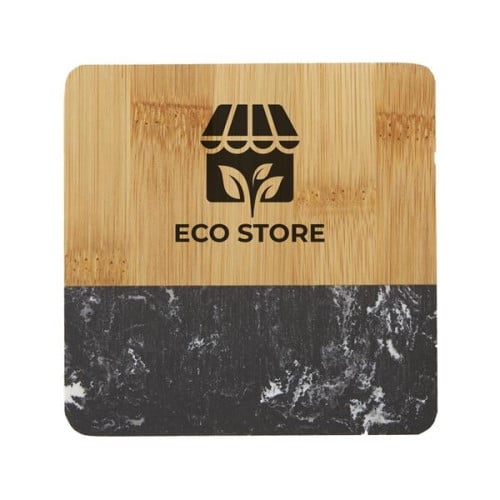 Bamboo & Marble Coaster