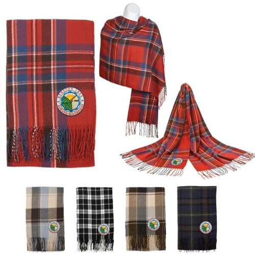 Plaid Blanket Scarf