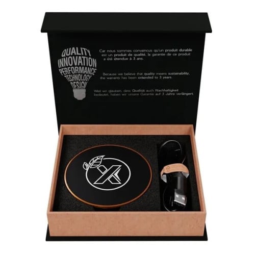 SCX Innovative Design™ Maple Wood 10W Wireless Charger