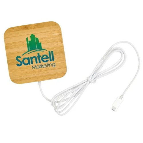 Good Value™ Bamboo Magnet-Hold 15W Wireless Charger