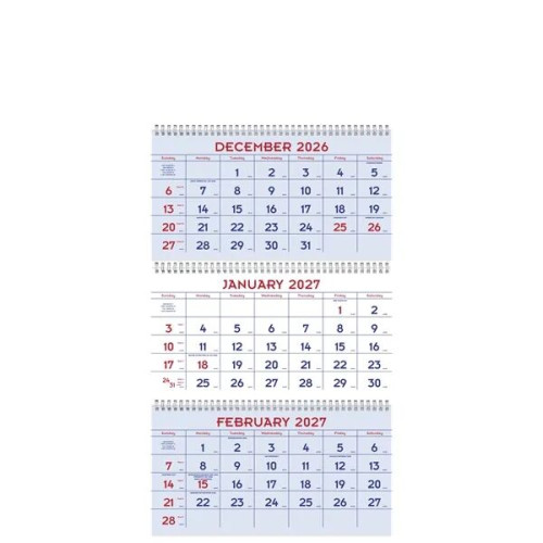 Triumph® Calendars Red & Blue Commercial Planner