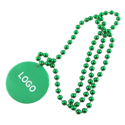 Plastic Beads Necklace Medallion