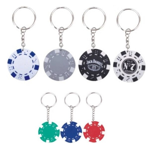 Poker Chip Keychain