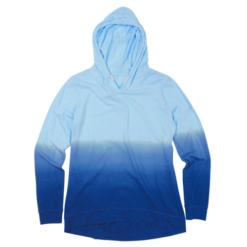 ACE Ladies Ombre Long Sleeve Hooded T-shirt