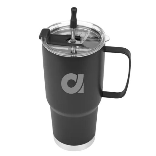 30 Oz. Lisbon Stainless Steel Tumbler With Straw