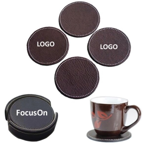 PU Leather Coaster Set