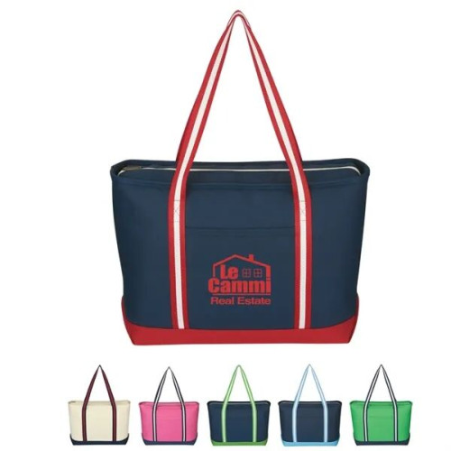 Large Cotton Canvas Admiral Tote Bag