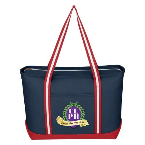 Large Cotton Canvas Admiral Tote Bag