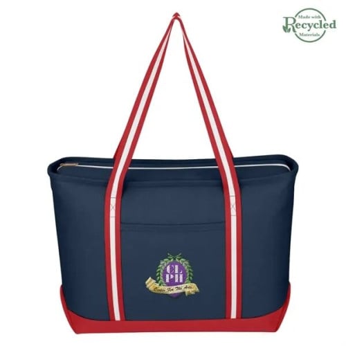 Large Cotton Canvas Admiral Tote Bag