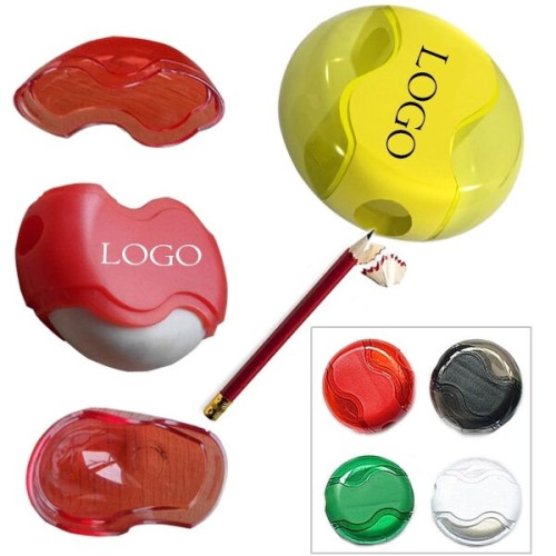 Round Pencil Sharpener With Eraser