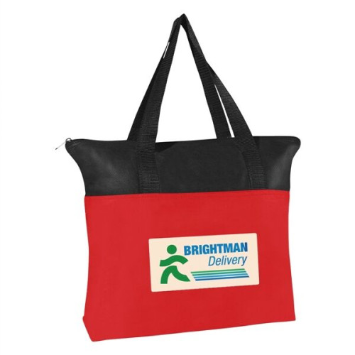 Non-Woven Zippered Tote Bag