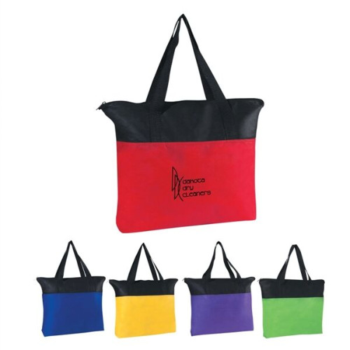 Non-Woven Zippered Tote Bag
