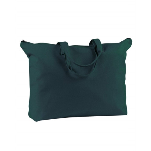 12 oz. Canvas Zippered Book Tote