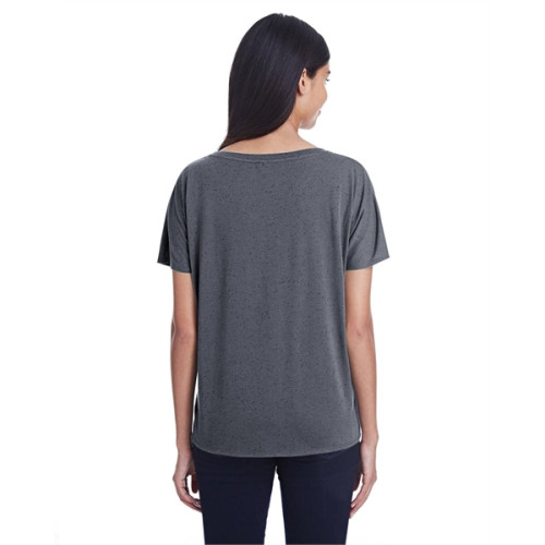 Ladies' Triblend Fleck Short-Sleeve V-Neck T-Shirt