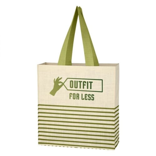 Dash Jute Tote Bag
