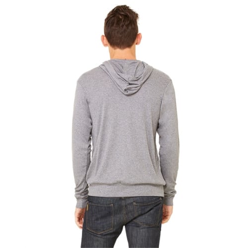 Unisex Triblend Full-Zip Lightweight Hoodie