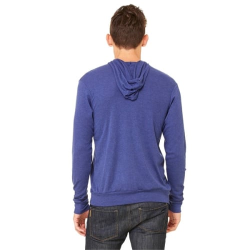 Unisex Triblend Full-Zip Lightweight Hoodie
