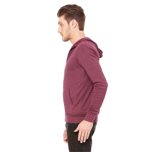 Unisex Triblend Full-Zip Lightweight Hoodie
