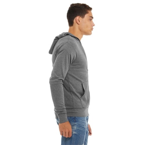 Unisex Triblend Full-Zip Lightweight Hoodie