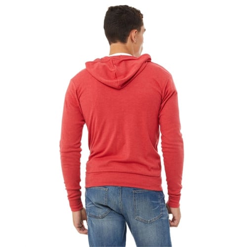 Unisex Triblend Full-Zip Lightweight Hoodie