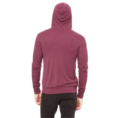Unisex Triblend Full-Zip Lightweight Hoodie