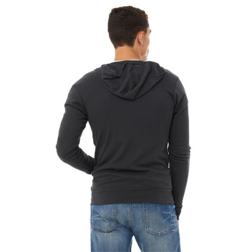 Unisex Triblend Full-Zip Lightweight Hoodie
