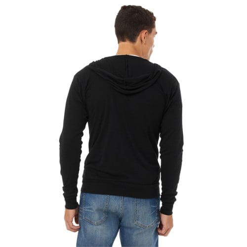 Unisex Triblend Full-Zip Lightweight Hoodie