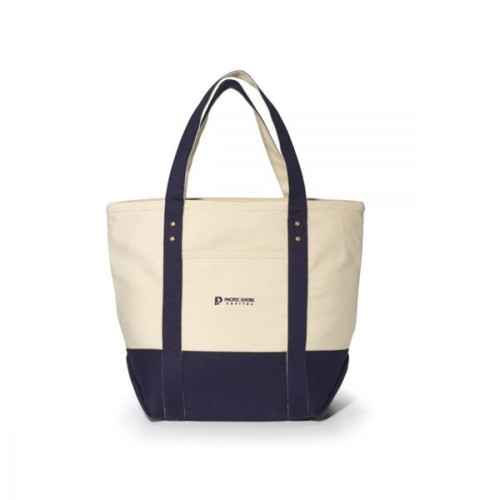 Seaside Zippered Cotton Tote