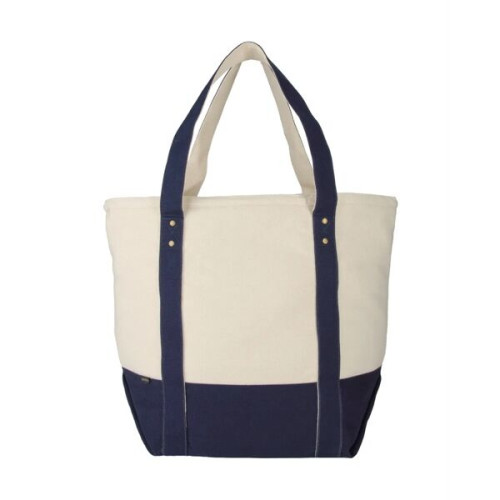 Seaside Zippered Cotton Tote