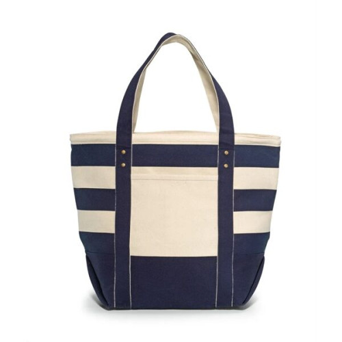 Seaside Zippered Cotton Tote