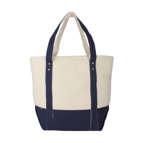 Seaside Zippered Cotton Tote