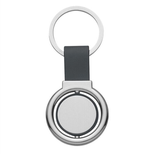 Circular Metal Spinner Key Tag