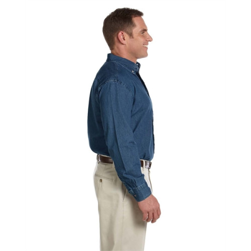 Men's Tall 6.5 oz. Long-Sleeve Denim Shirt