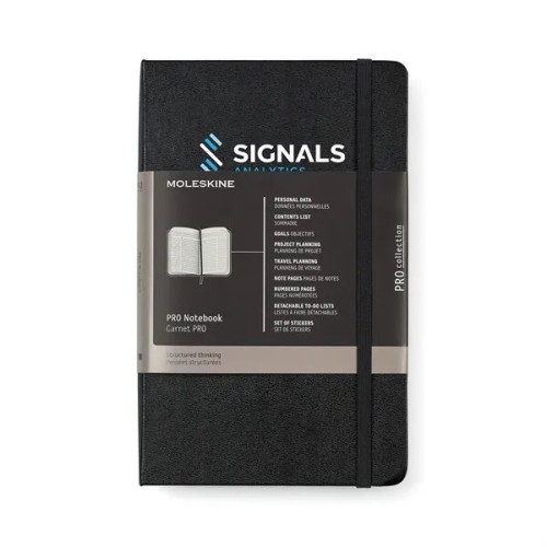 Moleskine® Hard Cover Ruled Large Professional Notebook