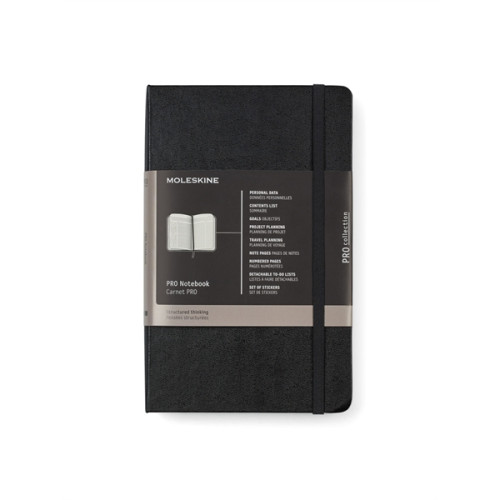 Moleskine® Hard Cover Ruled Large Professional Notebook