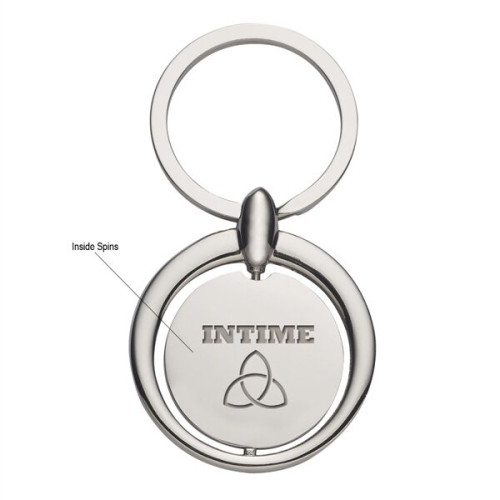 Circular Metal Key Tag