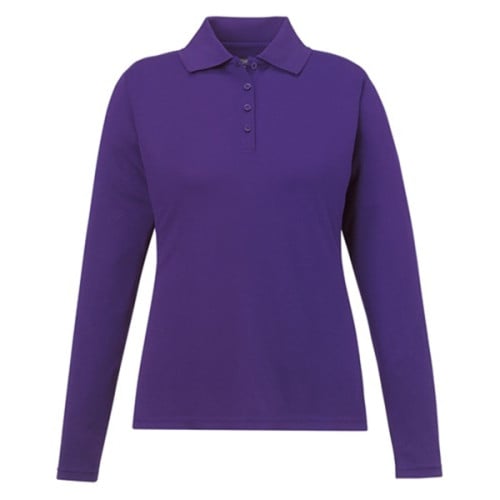 Ladies' Pinnacle Performance Long-Sleeve Pique Polo