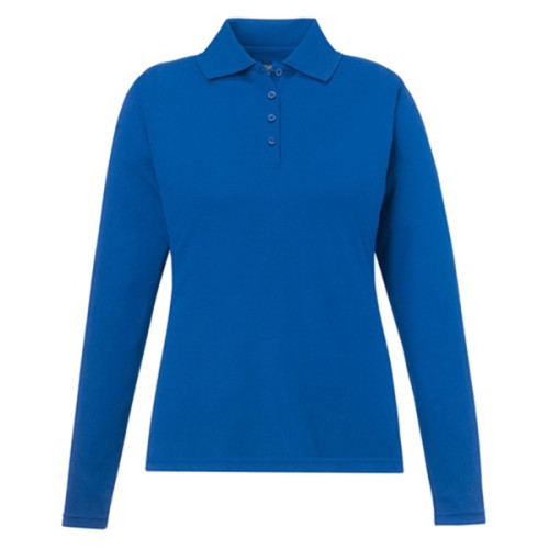 Ladies' Pinnacle Performance Long-Sleeve Pique Polo