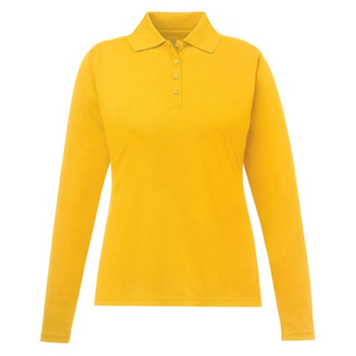 Ladies' Pinnacle Performance Long-Sleeve Pique Polo