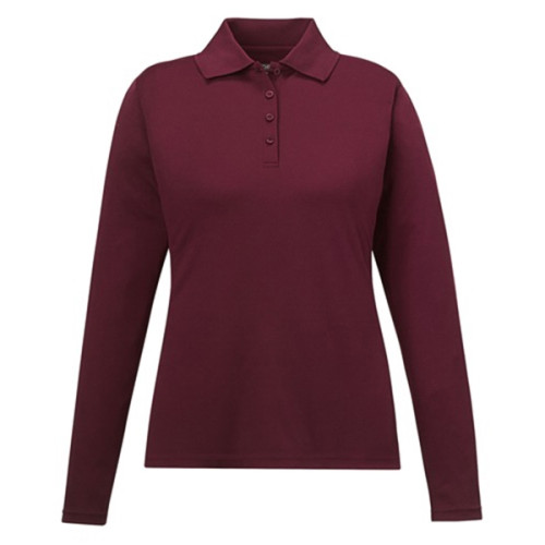Ladies' Pinnacle Performance Long-Sleeve Pique Polo